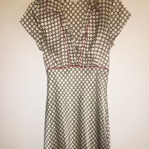 Adorable black and white wrapper dress medium